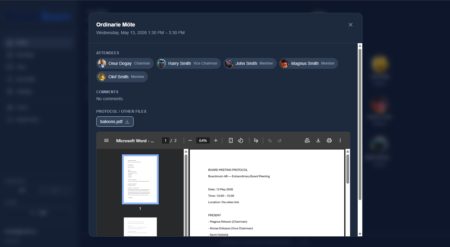 Boardroom screenshot 3
